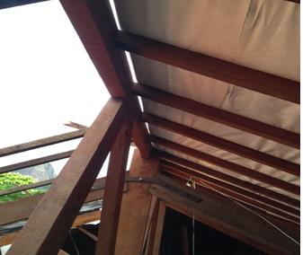 2ª Medição - Instalação de nova peça de cumeeira no telhado